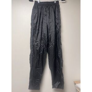 Vintage Nike Women's Black Windbreaker Y2K Pants Zip‎ Ankles Size S